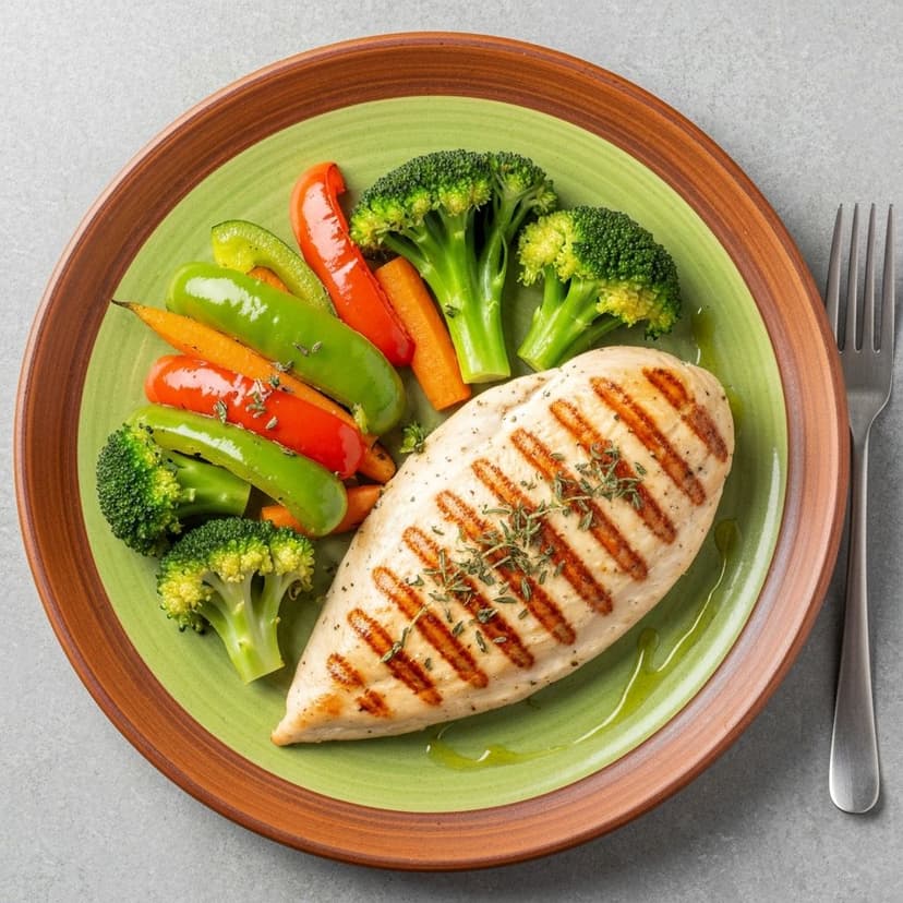 Healthy balanced meal